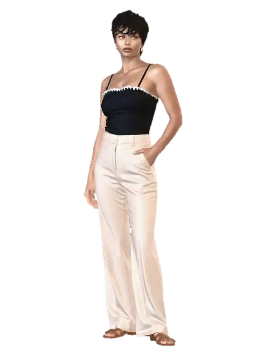 Effortless Beige-Chic Ensemble - Men 3D model, vytvořený pomocí AI