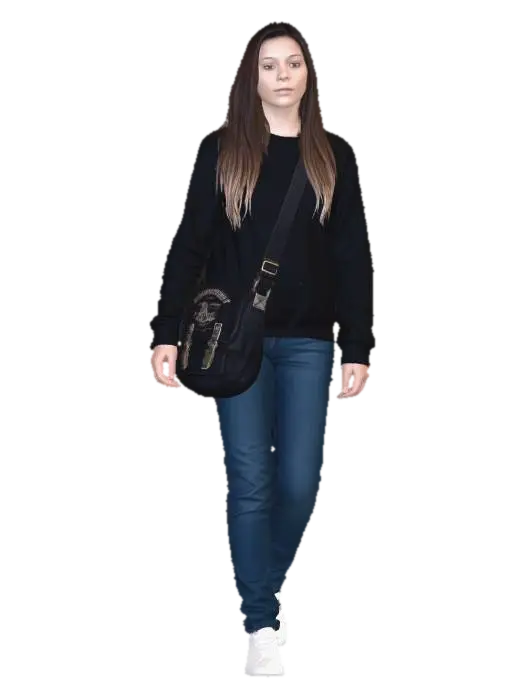 Casual Crossbody Portrait - Headshot 3D model, vytvořený pomocí AI