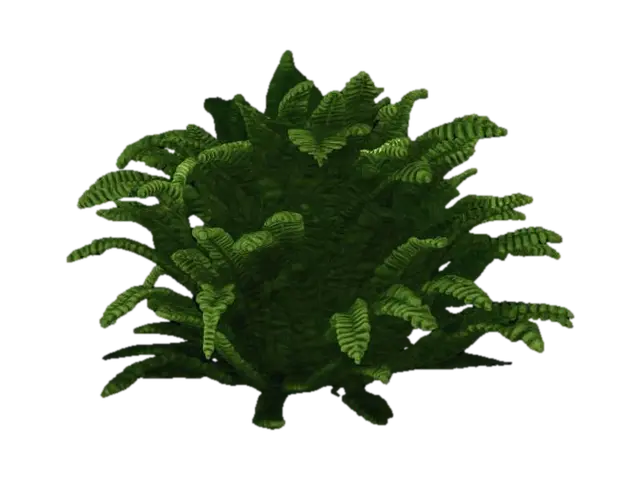 Realistic Bush - Shrub 3D model, vytvořený pomocí AI