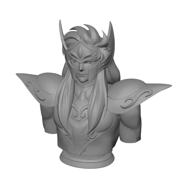 3D model for Blue-Haired Golden Saint