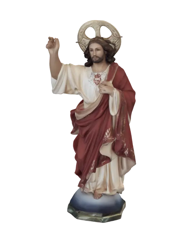 Sacred Heart of Jesus Statue - Devotional 3D model, vytvořený pomocí AI