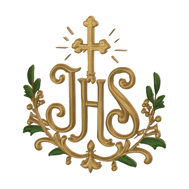 IHS - Monogram 3D model, vytvořený pomocí AI