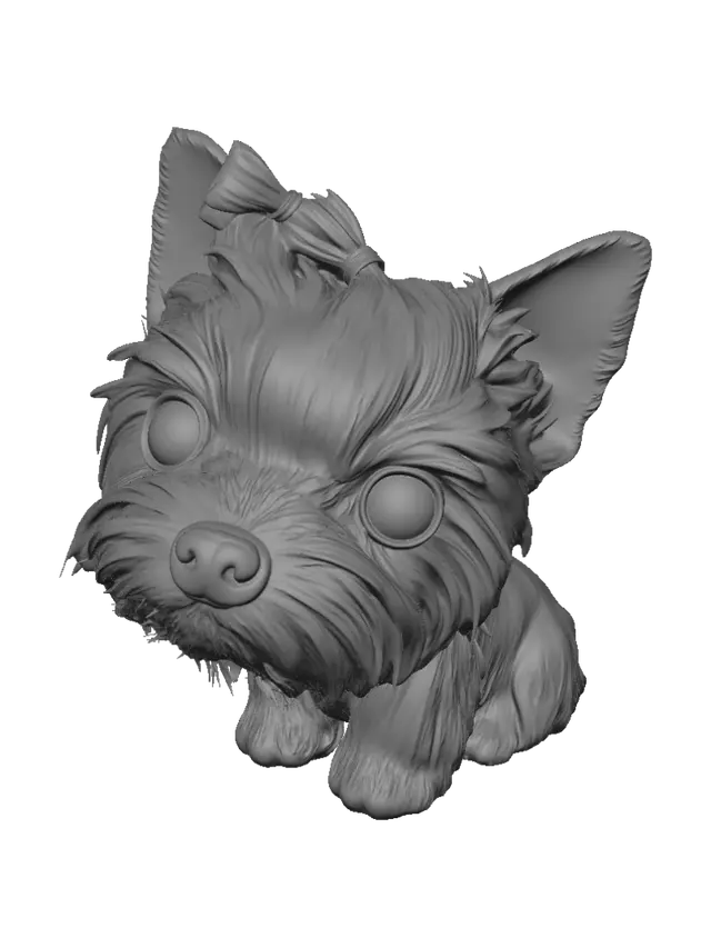 3D model for Bow-Topped Yorkie