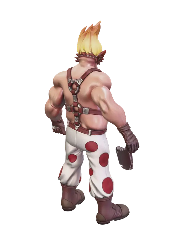 3D model for Low-Poly Twisted Metal Characters