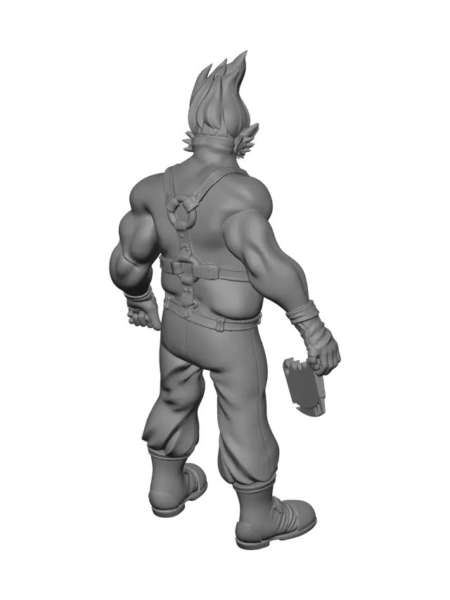 3D model for Low-Poly Twisted Metal Characters