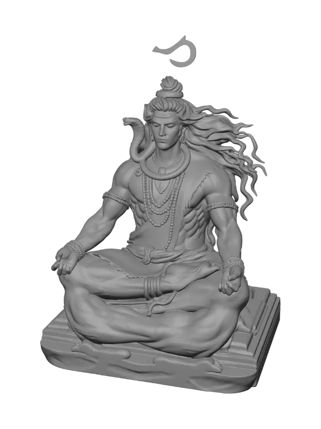 3D model for Shiva in Meditation