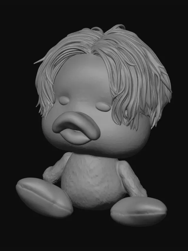 3D model for Sleepy Bangs Duck