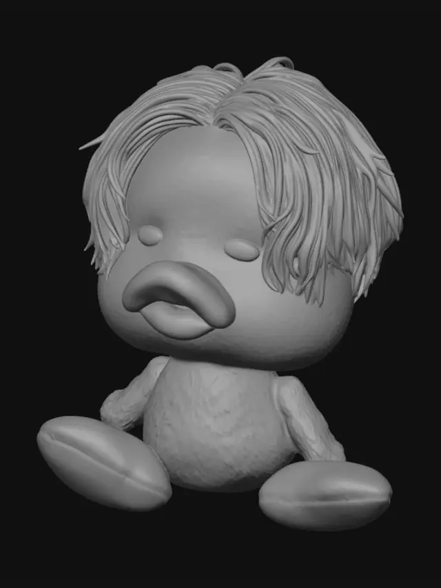 3D model for Sleepy Bangs Duck