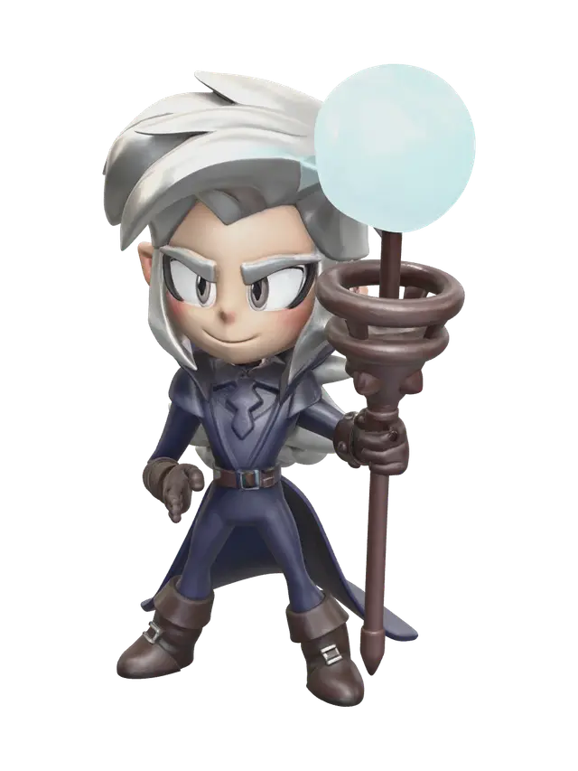 Low-Poly Ziggy Brawl Stars - Brawlstars 3D model, vytvořený pomocí AI
