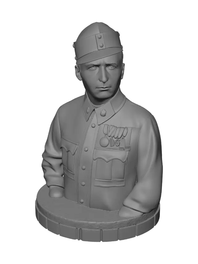 3D model for Austro-Hungarian Officer Portrait