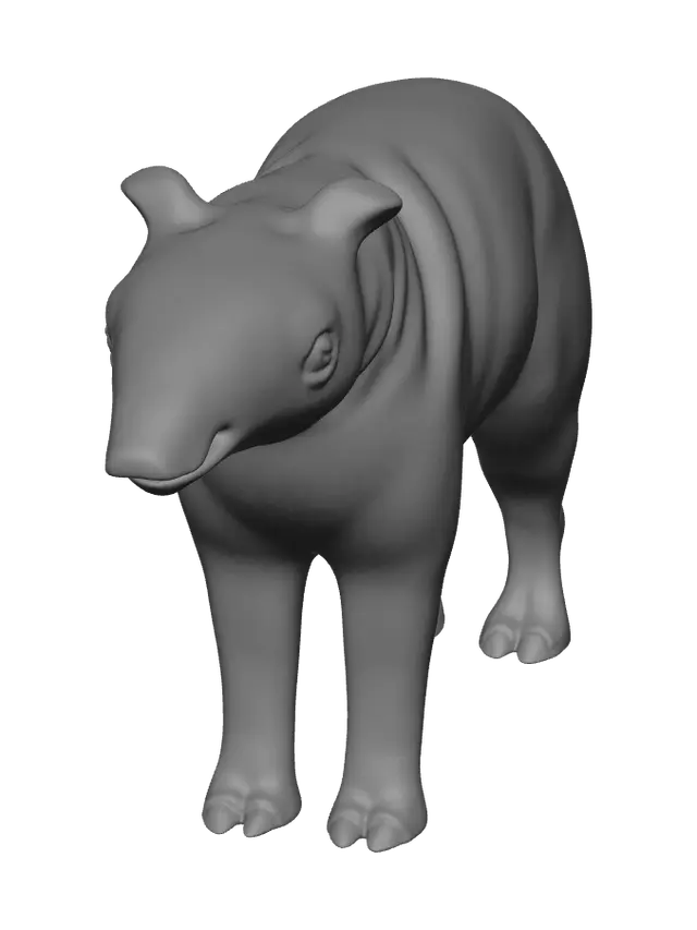 3D model for Weathered Tapir