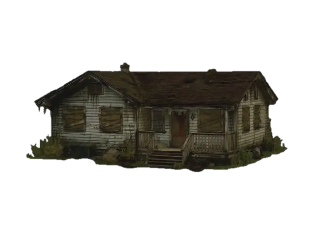 House 2 - Survival 3D model, AI generated