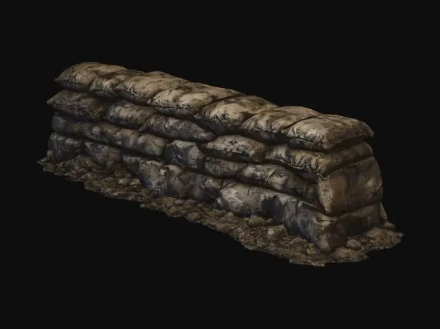 3D model for Barricade Sandbag 1