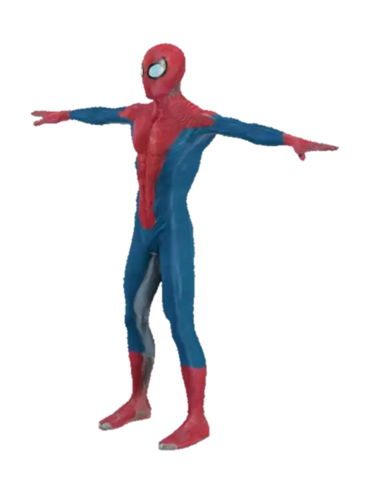 Spiderman - Marvelcomics 3D model, vytvořený pomocí AI
