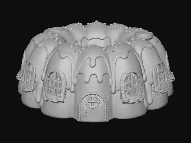 3D model for Gingerbread Cake House, #Christmas2025#
