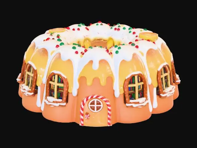 3D model for Gingerbread Cake House, #Christmas2025#