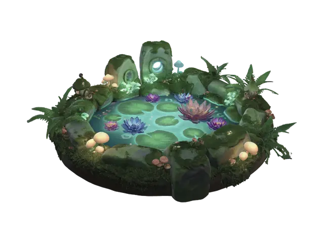 3D model for Luminescent Lotus Haven