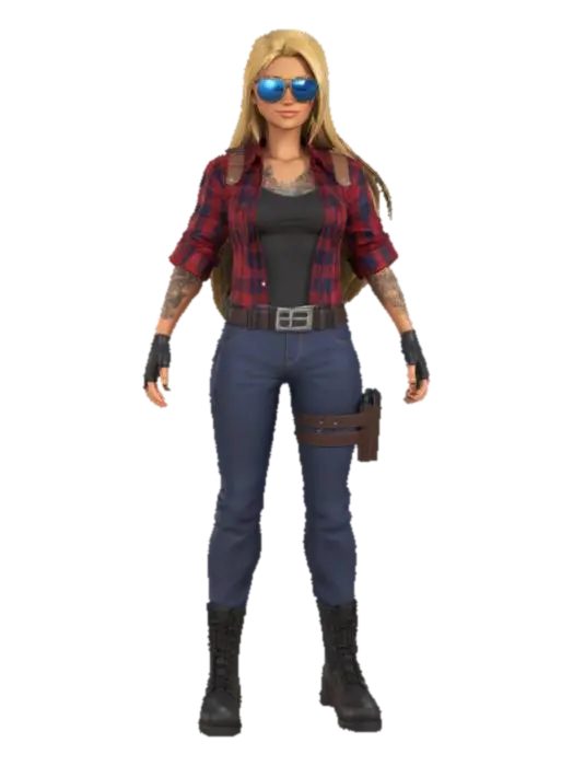 Adventurous Spirit - Courage 3D model, vytvořený pomocí AI
