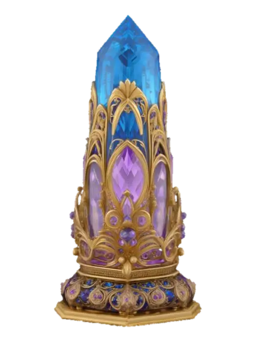Ethereal Gemspire - Spire 3D model, vytvořený pomocí AI