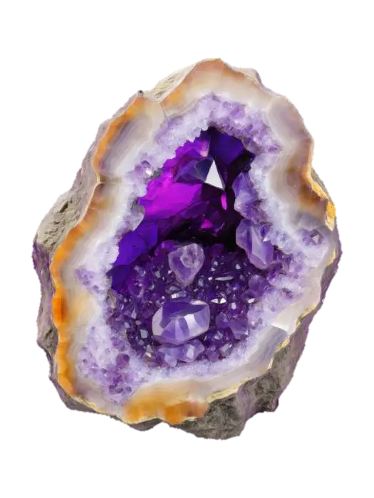 Amethyst Geode - Cluster 3D model, vytvořený pomocí AI