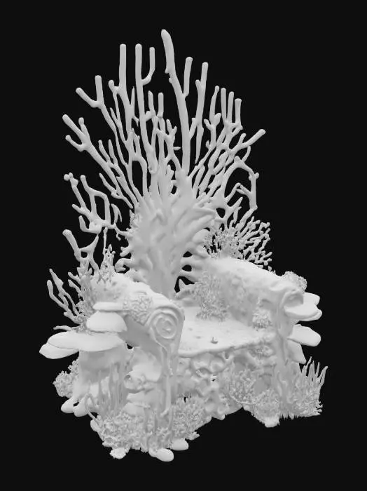 3D model for [Ocean] Coral Throne, #AroundTheWorld#