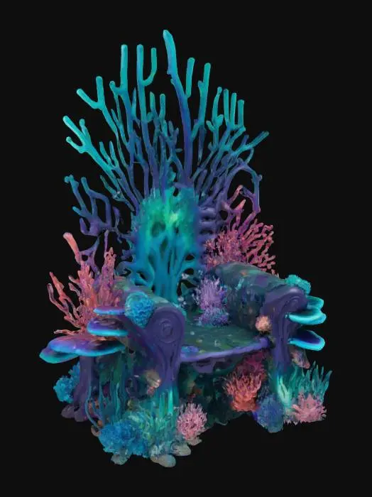 3D model for [Ocean] Coral Throne, #AroundTheWorld#