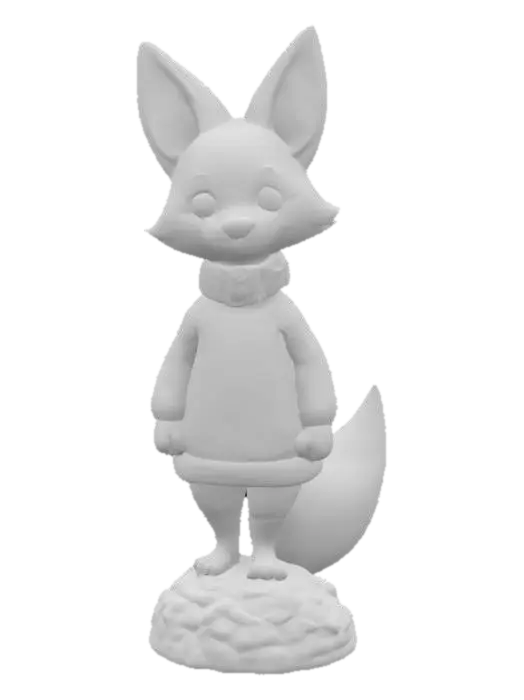 3D model for [Scandinavia] Stylized, Animal Crossing, Snow Sculpture, Nordic-Themed, Woodland Animal, Scandinavian Sweater, Full Body, #AroundTheWorld#