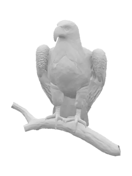 3D model for [United States] Ultra Realistic, Hyper Detailed, Bald Eagle with an American flag, #AroundTheWorld#