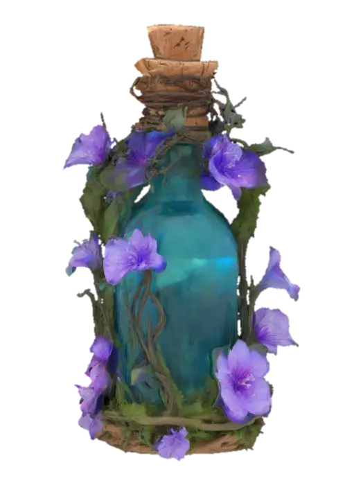 Enchanted Elixir 3D model, vytvořený pomocí AI
