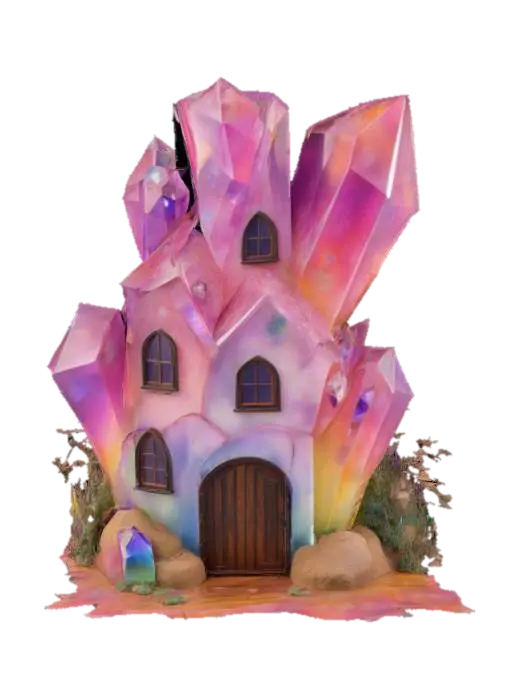 3D model for Crystal Cottage, #SketchTo3D#