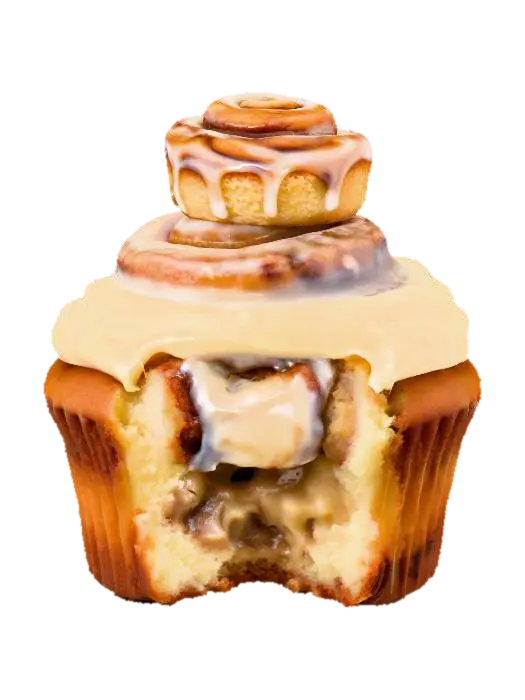 Cinnamon Delight Cupcake, #food# 3D model, vytvořený pomocí AI