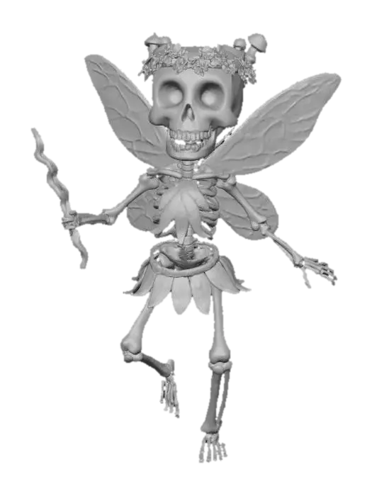 3D model for Skeleton Fairy, #Halloween2025#