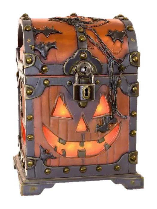 3D model for a locked halloween-themed chest, #Halloween2025#