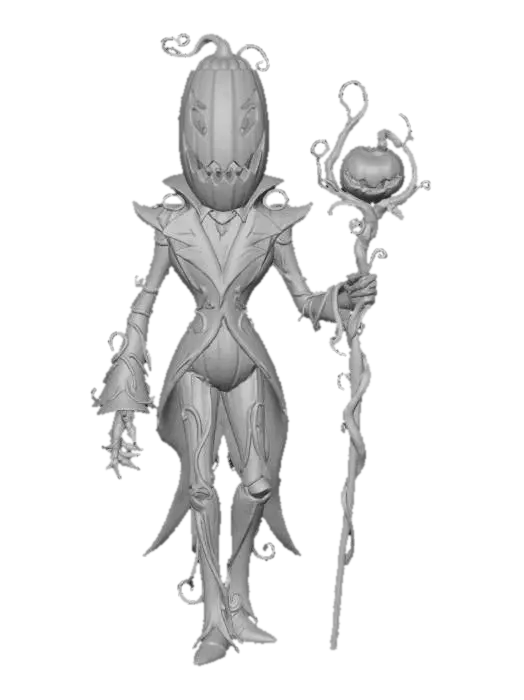 3D model for Pumpkin Sorcerer, #Halloween2025#