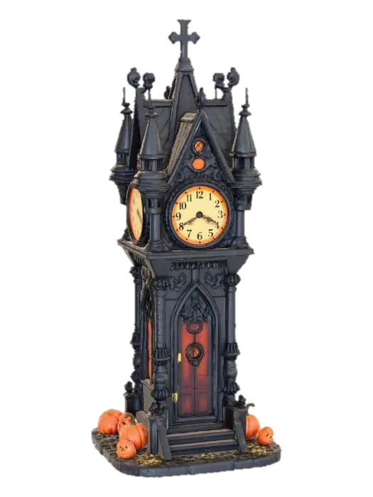 a halloween town clock tower, #Halloween2025# 3D model, vytvořený pomocí AI