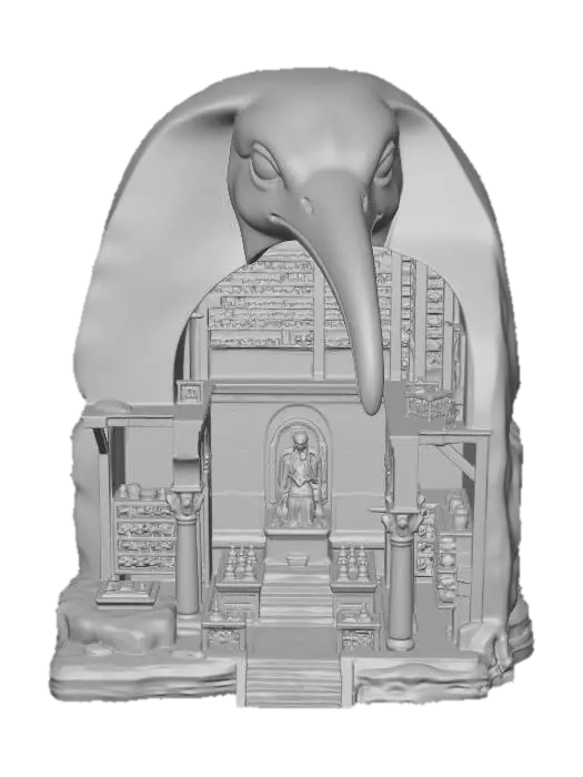 3D model for Beaked Temple of the Lost Library