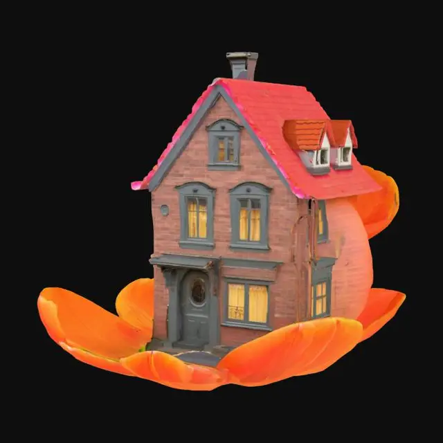 3D model for [Amsterdam] an elaborate Amsterdam-style house made from a tulip bulb, #AroundTheWorld#