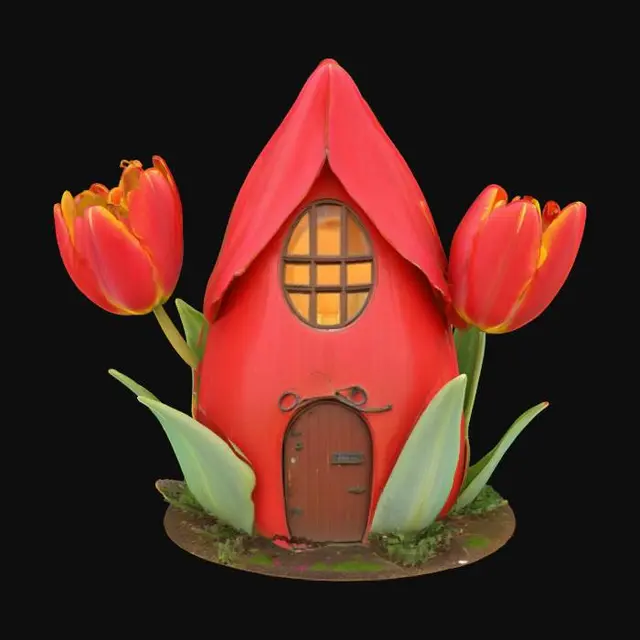 3D model for [Amsterdam] a tulip bulb house, #AroundTheWorld#