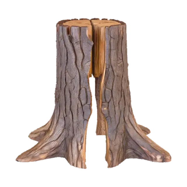 Split Tree Stump - Decay 3D model, vytvořený pomocí AI