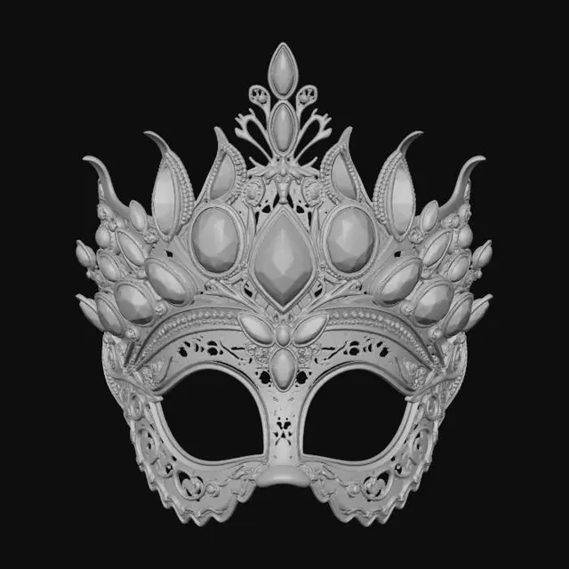 3D model for Gilded Jewel Mask
