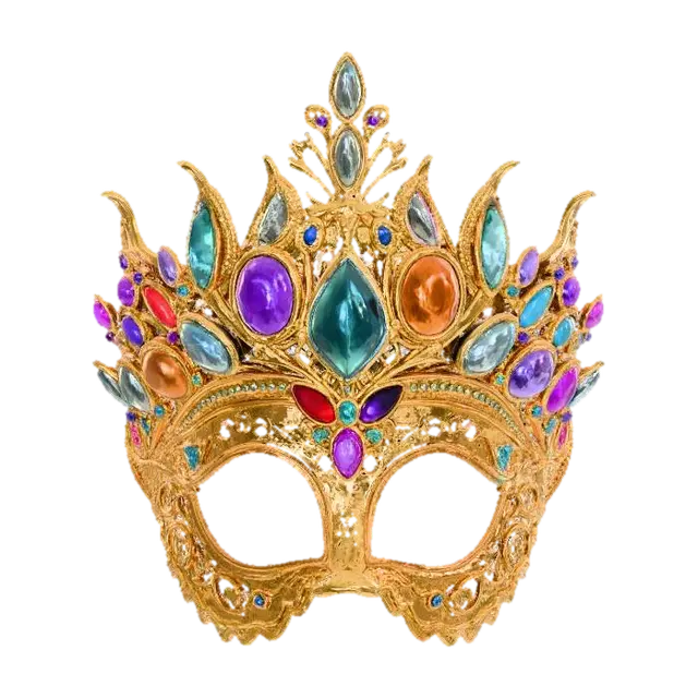 Gilded Jewel Mask - Masking 3D model, vytvořený pomocí AI
