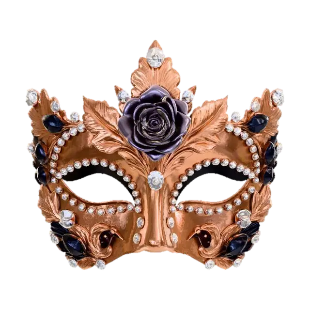 Midnight Rose Masquerade 3D model, vytvořený pomocí AI