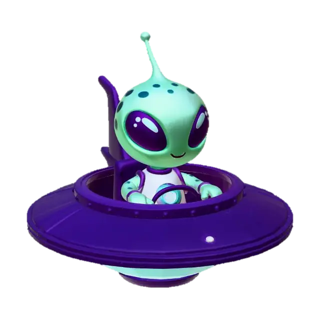 3D model for Cosmo the UFO Alien