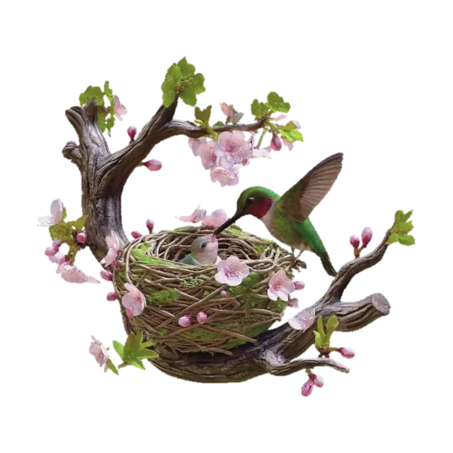 3D model for Hummingbird Blossom Nest, #EasterEgg2026#