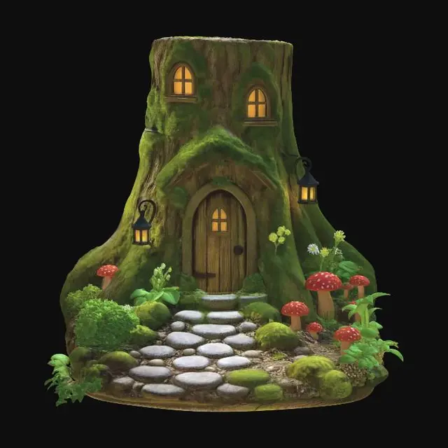 3D model for Fairy Hollow Treehouse, #EasterEgg2026#