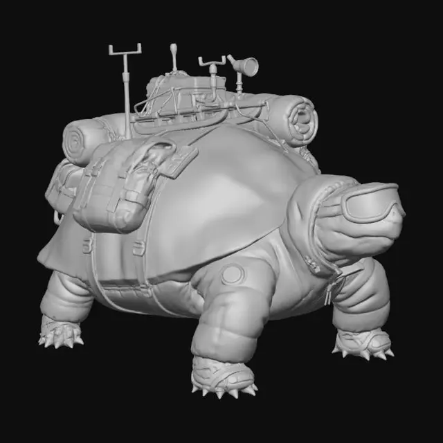 3D model for Icebound Backpacking Turtle