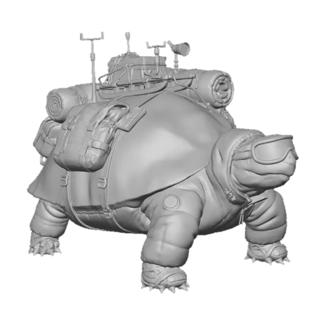 3D model for Icebound Backpacking Turtle