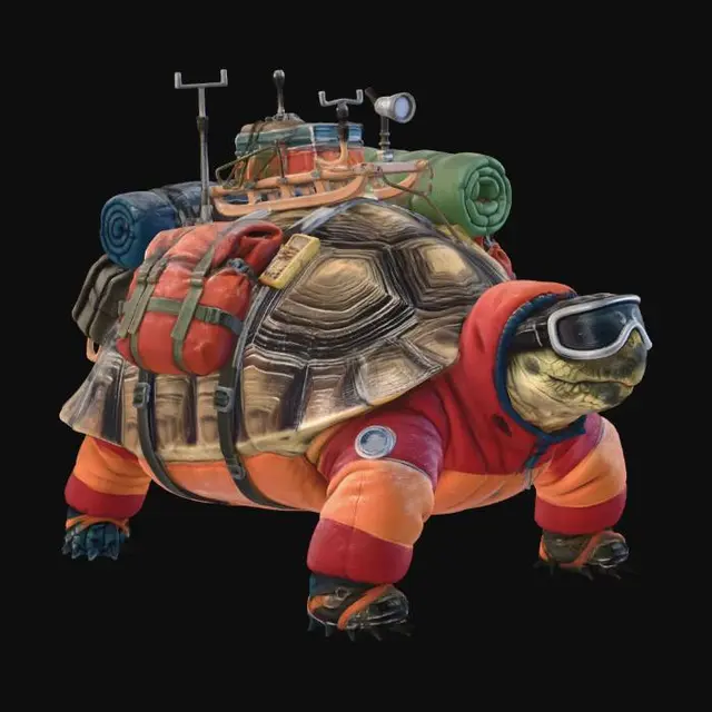 3D model for Icebound Backpacking Turtle