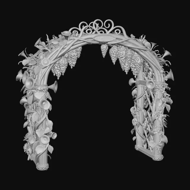 3D model for Wisteria and Morning Glory Arch