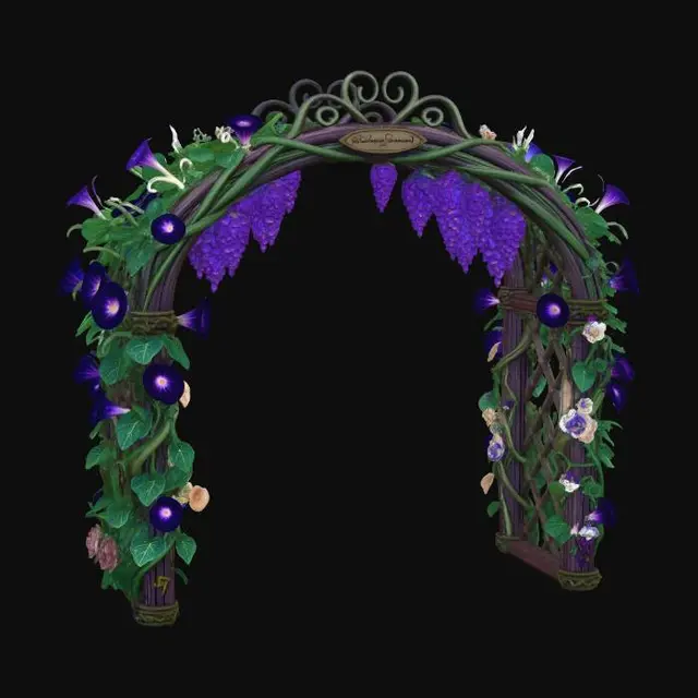 3D model for Wisteria and Morning Glory Arch